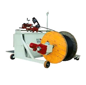 Autoreel's CW series of cable winding machines comprises rugged, heavy duty units designed to facilitate the handling of electrical cable, wire rope, flexible hose and many other reel-stored materials.